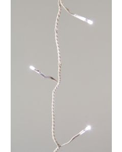 LED Outdoor Twinkle Lights - 80 Bulb Cool White With White Cable