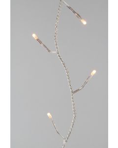 Kaemingk LED Outdoor Twinkle Lights - 180 Bulb Warm White - White Cable