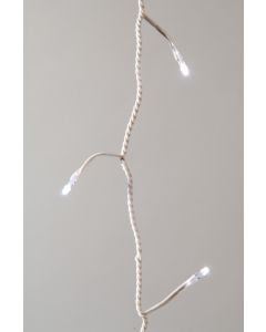 LED Outdoor Twinkle Lights - 240 Bulb White - White Cable