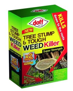 Doff - New Tree Stump & Tough Weedkiller - 2 Sachet
