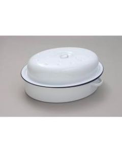 Falcon Oval Roaster - Traditional White