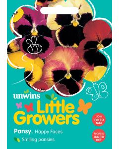 Little Growers Pansy Happy Faces Seeds