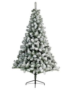 Kaemingk Imperial Pine Snowy Christmas Tree - Green/White - dia 81cm - H 120cm