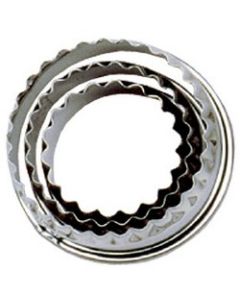 Tala Pastry Cutters Crinkled - Stainless Steel - Set of 3