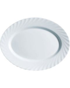 Luminarc - Trianon White Platter - 35 x 24cm Oval