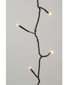 LED Outdoor Twinkle Lights - 80 Bulb Warm White - Black Cable