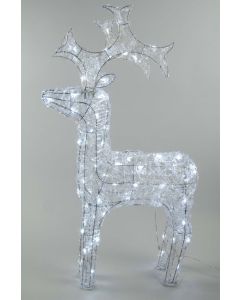 LED Outdoor Acrylic Reindeer - 90cm Cool White