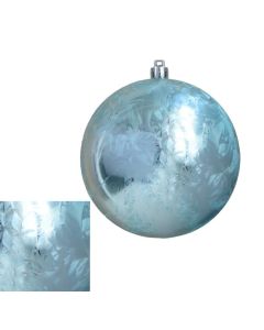Davies Products Feather Christmas Tree Bauble 10cm - Ice