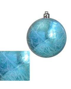 Davies Products Feather Christmas Tree Bauble 8cm - Kingfisher