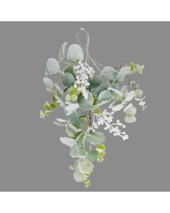 Davies Products Frosted Eucalyptus Drop Hanger Christmas Decoration - 38cm