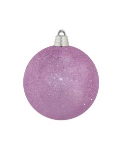 Davies Products Glitter Christmas Tree Bauble - 15cm Lilac