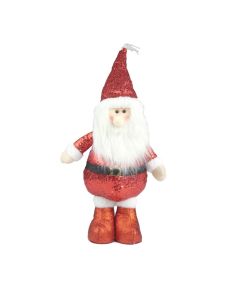 Davies Products Sparkly Santa Christmas Decoration - 57cm Red