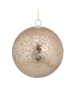 Davies Products Glitter Foam Christmas Tree Bauble - 15cm Rose Gold