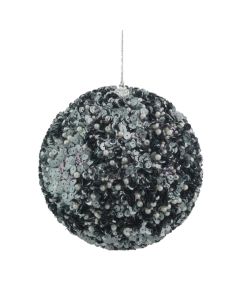 Davies Products Christmas Tree Bauble 15cm - Graphite