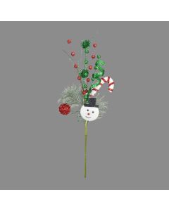 Davies Products Snow Candy Cane Spray Christmas Decoration - 48cm