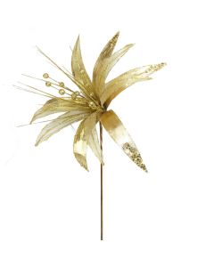 Davies Products Metallic Super Flower Christmas Decoration - Gold
