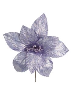 Davies Products Apx Disco Flower Christmas Decoration - 26cm Lilac
