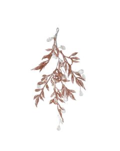 Davies Products Dainty Diamante Drop Christmas Tree Bauble  - 26cm Rose Gold