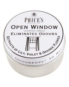 Price's Candles Scented Tin - Open Window