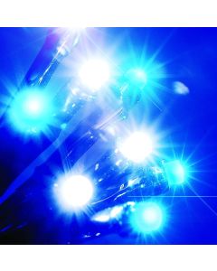 Blue & White Led Chaser Lights With Memory Function - 360 Bulb