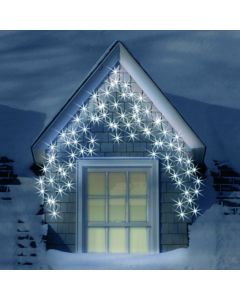 LED Multi Function Icicle Lights - 120 LED White