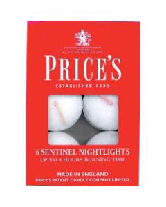 Price's Candles Sentinel Nightlights - Pack of 6