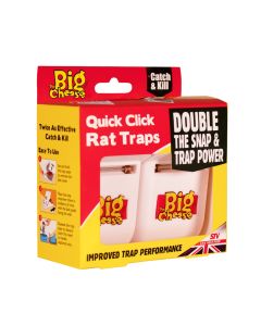The Big Cheese Quick Click Rat Traps - 2 Pack