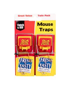 The Big Cheese Fresh Baited Mouse Trap - Twin Pack