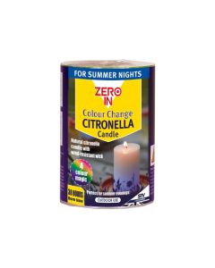 Zero In - Citronella LED Colour - Change Candle