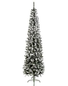 Premier Flocked Spruce Pine Christmas Tree - 2m