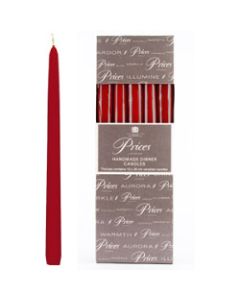 Price's Candles Venetian 10" Candle - Wine Red - Pack of 10