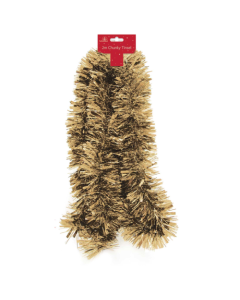 Tallon Chunky Christmas Tinsel 2m Gold