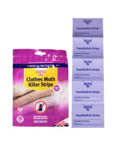 Zero In - Moth Killer Strips - 20 Strips